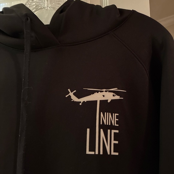 Nine Line Apparel Sweatshirt Black Hoodie SZ S Military Vet Gear Army - Picture 3 of 8